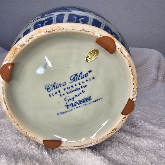 Large Seymour Mann China Blue Vase - Picture 3 of 6